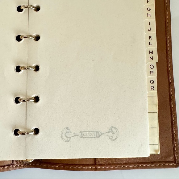 GUCCI ☆ Leather Planner / Notebook ☆ Vintage ☆ RARE ☆ - Picture 9 of 16